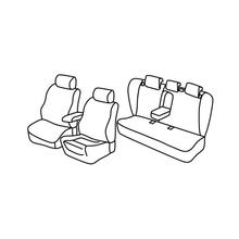 Capas de Assento Lampa Conjunto Superior - Preto/Cinza - compatível para Opel Insignia 4p (11/13>04/17)