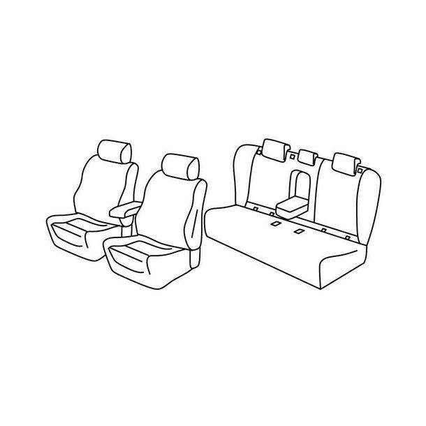 Coprisedili Lampa Set Superior - Grigio/Nero - compatibili per Opel Insignia Sports Tourer (05/17>)