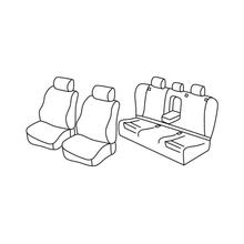 Stoelhoezen Lampa Set Superior - Grijs/zwart - compatibel voor Mercedes Klasse C sw (01/08>08/14)