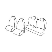Stoelhoezen Lampa Set Superior - Zwart/Rood - geschikt voor Citroen C1 5-deurs (06/14>12/21) - Peugeot 108 5-deurs (06/14>12/21) - Toyota Aygo 5-deurs (06/14>12/21)