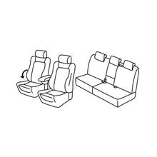 Seat Covers Lampa Set Superior - Hazelnut - compatible with Volkswagen Tiguan (09/11>04/16)