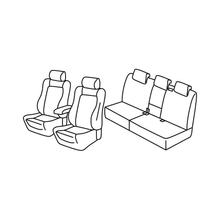 Seat Covers Lampa Set Superior - Hazelnut - compatible for Volkswagen Tiguan (12/07>04/16)