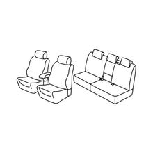 Seat Covers Lampa Set Superior - Black/Grey - compatible for Volkswagen Tiguan (09/11>04/16)