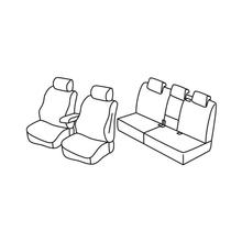 Seat Covers Lampa Set Superior - Hazelnut - compatible with Volkswagen Tiguan (12/07>04/16)