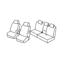 Seat Covers Lampa Set Superior - Hazelnut - compatible with Volkswagen Tiguan (12/07>04/16)