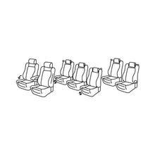 Seat Covers Lampa Set Superior - Grey/black - compatible for Volkswagen Sharan (10/10>07/20)