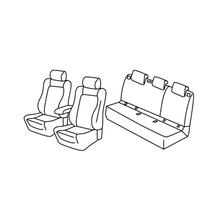 Seat Covers Lampa Set Superior - Black/Blue - compatible with Seat Arona (11/17>)
