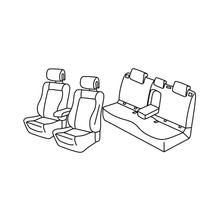 Seat Covers Lampa Set Superior - Black/Blue - compatible for Renault Koleos (08/17>)