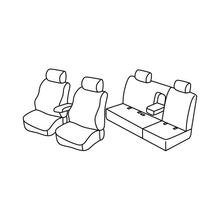 Stoelhoezen Lampa Set Superior - Nocciola - compatibel voor Nissan Navara 4p (01/05>07/14)