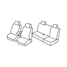 Stoelbekleding Lampa Set Superior - Beige - compatibel voor Nissan Navara 4-deurs (01/05>07/14)