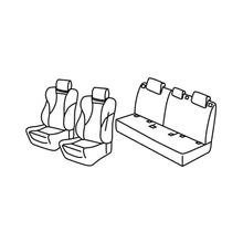 Stoelhoezen Lampa Set Superior - Grijs/zwart - compatibel voor Land Rover Evoque 5-deurs (09/15>12/18)