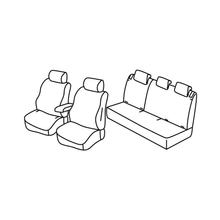 Stoelhoezen Lampa Set Superior - Beige - compatibel voor Citroen C3 Aircross (10/17>)