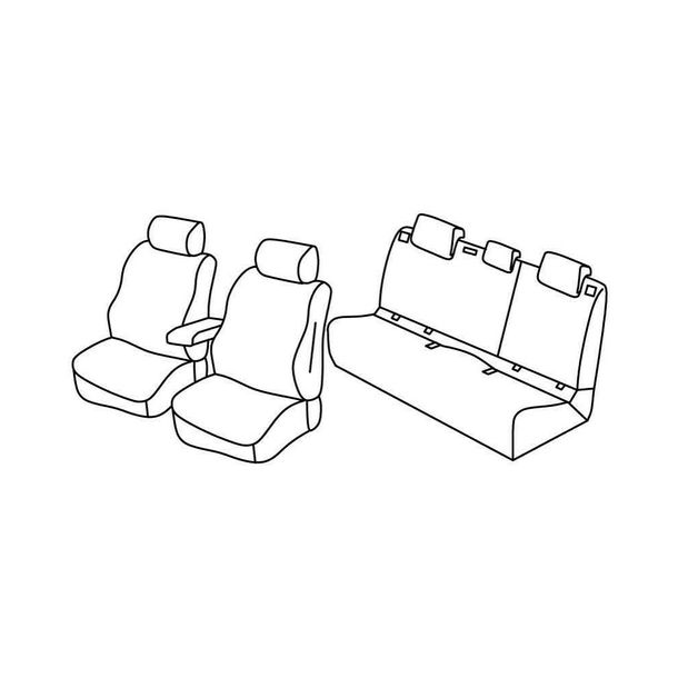 Coprisedili Lampa Set Superior - Beige - compatibili per Volkswagen Polo 5p (10/17>)