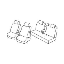 Seat Covers Lampa Set Superior - Black/Red - compatible with Toyota Rav4 (11/17>02/19)