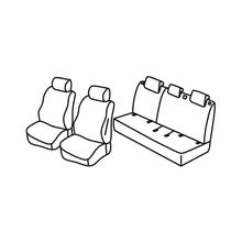 Capas de Assento Lampa Conjunto Superior - Preto/Vermelho - compatível para Suzuki Baleno (04/16>08/20)