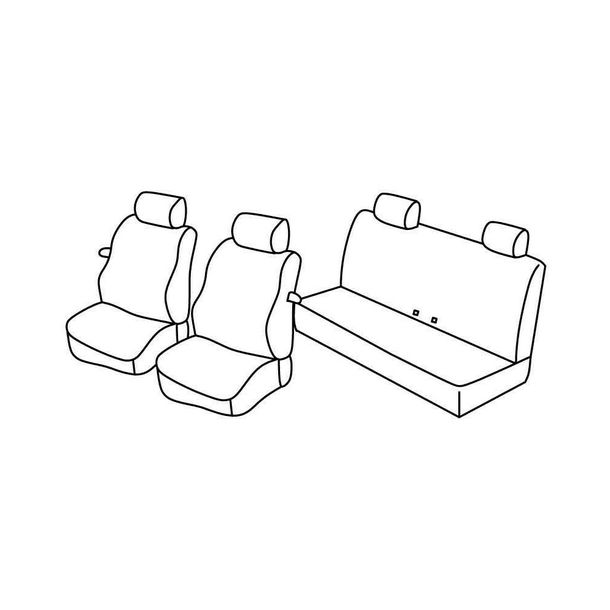 Seat Covers Lampa Set Superior - Beige - compatible for Mini Mini (R56) (11/06>02/14)