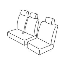 Capas de Assento Lampa Set Superior - Cinza/Preto - compatível para Mercedes Citan (10/12>)
