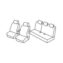 Capas de Assento Lampa Set Superior - Preto/Azul - compatível para Dacia Duster (02/18>)
