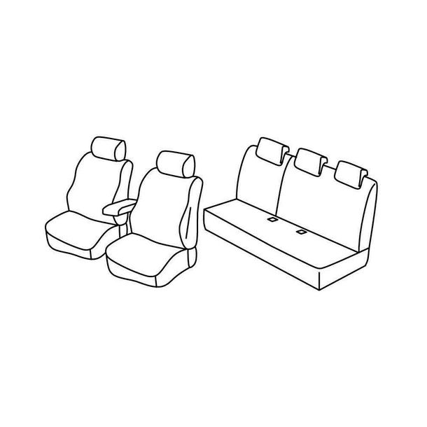 Coprisedili Lampa Set Superior - Beige - compatibile per Dacia Duster (02/18>)