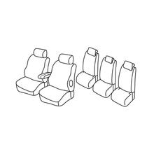 Capas de Assento Lampa Conjunto Superior - Nocciola - compatível para Citroen Berlingo Multispace (04/08>08/18) - Peugeot Partner Tepee (05/08>08/18)