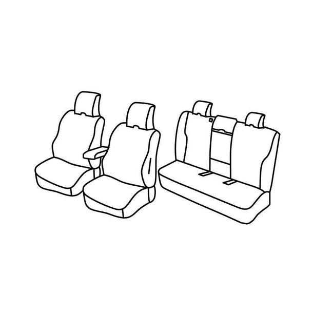 Coprisedili Lampa Set Superior - Beige - compatibili per Volvo V60 (11/10>04/13)