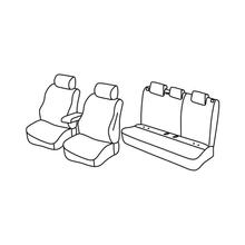 Capas de Assento Lampa Conjunto Superior - Preto/Azul - compatível para Seat Ibiza 5p (06/17>)