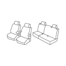 Coprisedili Lampa Set Superior - Nero/Blu - compatibili per Opel Astra H Sports Tourer (03/04>10/10)