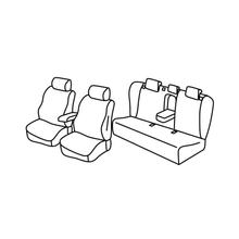 Coprisedili Lampa Set Superior - Grigio/Nero - compatibili per Toyota Prius 5p (03/04>06/09)