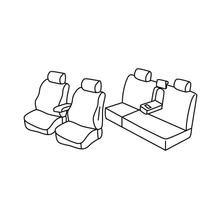 Coprisedili Lampa Set Superior - Nero/Blu - compatibili per Toyota Hilux Pick-Up (06/16>09/20)