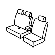 Capas de Banco Lampa Conjunto Superior - Preto/Cinza - compatível para Peugeot Expert (04/16>)