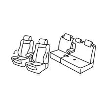 Capas de Assento Lampa Conjunto Superior - Nocciola - compatível para Peugeot 3008 (10/16>)