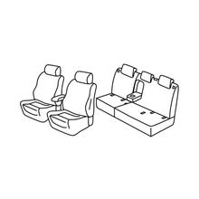Coprisedili Lampa Set Superior - Grigio/nero - compatibili per Opel Grandland X (07/17>06/21) - Opel Grandland (07/21>)