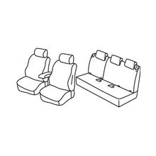 Capas de Bancos Lampa Set Superior - Nocciola - compatível para Opel Crossland X (06/17>)