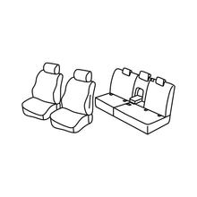 Stoelhoezen Lampa Set Superior - Zwart/Blauw - compatibel voor Land Rover Discovery (01/17>)
