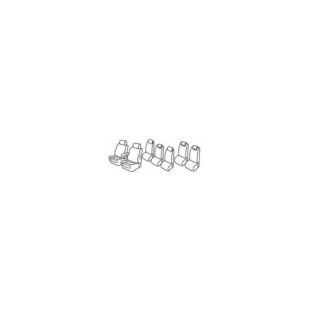 Coprisedili Lampa Set Superior - Grigio/nero - compatibili per Ford C-Max 7 (11/10>03/20)