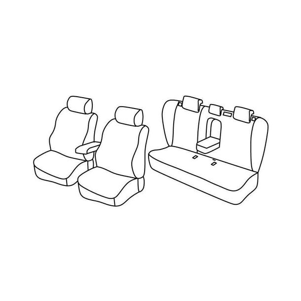 Coprisedili Lampa Set Superior - Nero/Blu - compatibili per Bmw X5 (E53) (05/00>02/07)