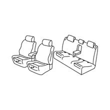 Stoelbekleding Lampa Set Superior - Zwart/Rood - compatibel voor Audi A6 4p (04/11>06/18)