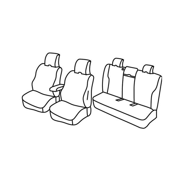 Coprisedili Lampa Set Superior - Beige - compatibile per Volvo V60 (11/10>04/13)