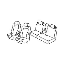 Stoelhoezen Lampa Set Superior - Zwart/Grijs - compatibel voor Ford Mondeo 4-deurs (05/07>10/14) - Ford Mondeo Wagon (05/07>10/14)