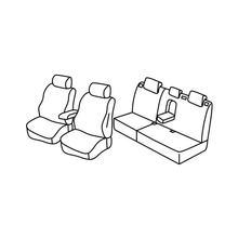 Stoelhoezen Lampa Set Superior - Zwart/Rood - compatibel voor Ford Mondeo 4-deurs (05/07>10/14) - Ford Mondeo Wagon (05/07>10/14)
