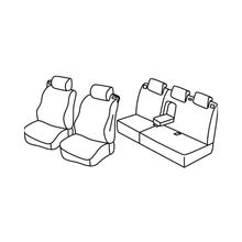 Stoelbekleding Lampa Set Superior - Grijs/zwart - compatibel voor Ford B-Max (10/12>07/18)