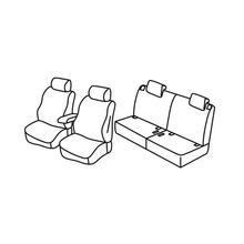 Housses de siège Lampa Set Superior - Beige - compatibles pour Suzuki Ignis (01/17>)