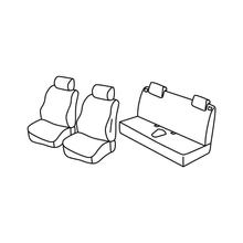 Capas de Bancos Lampa Set Superior - Nocciola - compatível para Opel Karl (12/14>12/19)