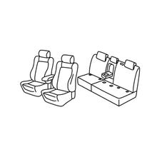 Capas de Assento Lampa Conjunto Superior - Nocciola - compatível para Volkswagen Tiguan (05/16>)
