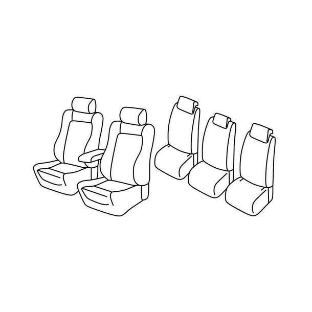 Coprisedili Lampa Set Superior - Beige - compatibile per Skoda Roomster (09/06>10/15)