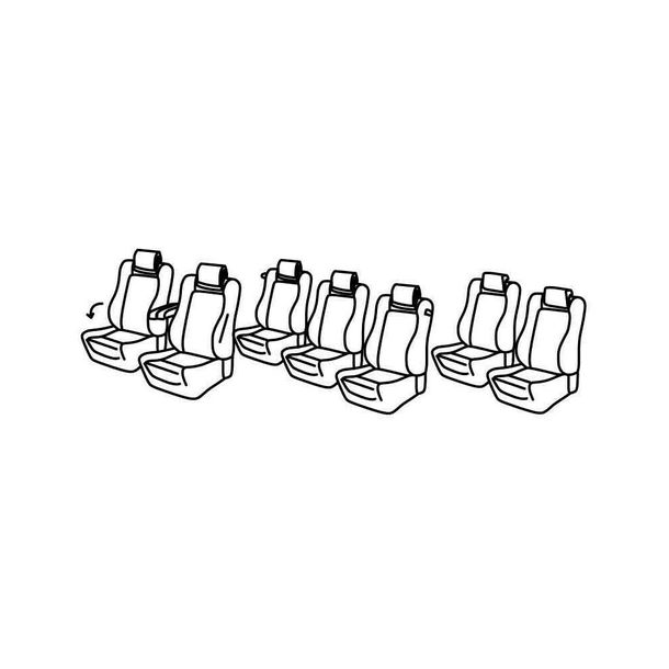 Coprisedili Lampa Set Superior - Beige - compatibili per Peugeot 5008 (11/09>12/16)
