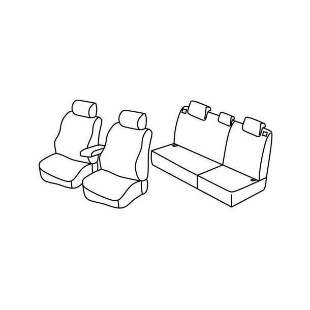Housses de siège Lampa Set Superior - Beige - compatibles pour Hyundai Tucson (09/15>10/20)