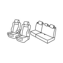 Stoelhoezen Lampa Set Superior - Beige - compatibel voor Ford Focus 5-deurs (03/11>05/18)