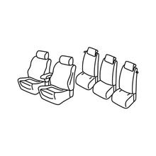 Stoelhoezen Lampa Set Superior - Zwart/Blauw - compatibel voor Ford C-Max (11/10>03/20)