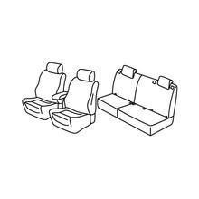 Stoelhoezen Lampa Set Superior - Zwart/Blauw - compatibel voor Fiat Tipo sw (09/16>)